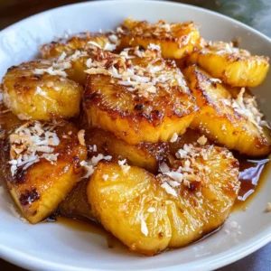 Vanilla-Infused Fried Pineapple