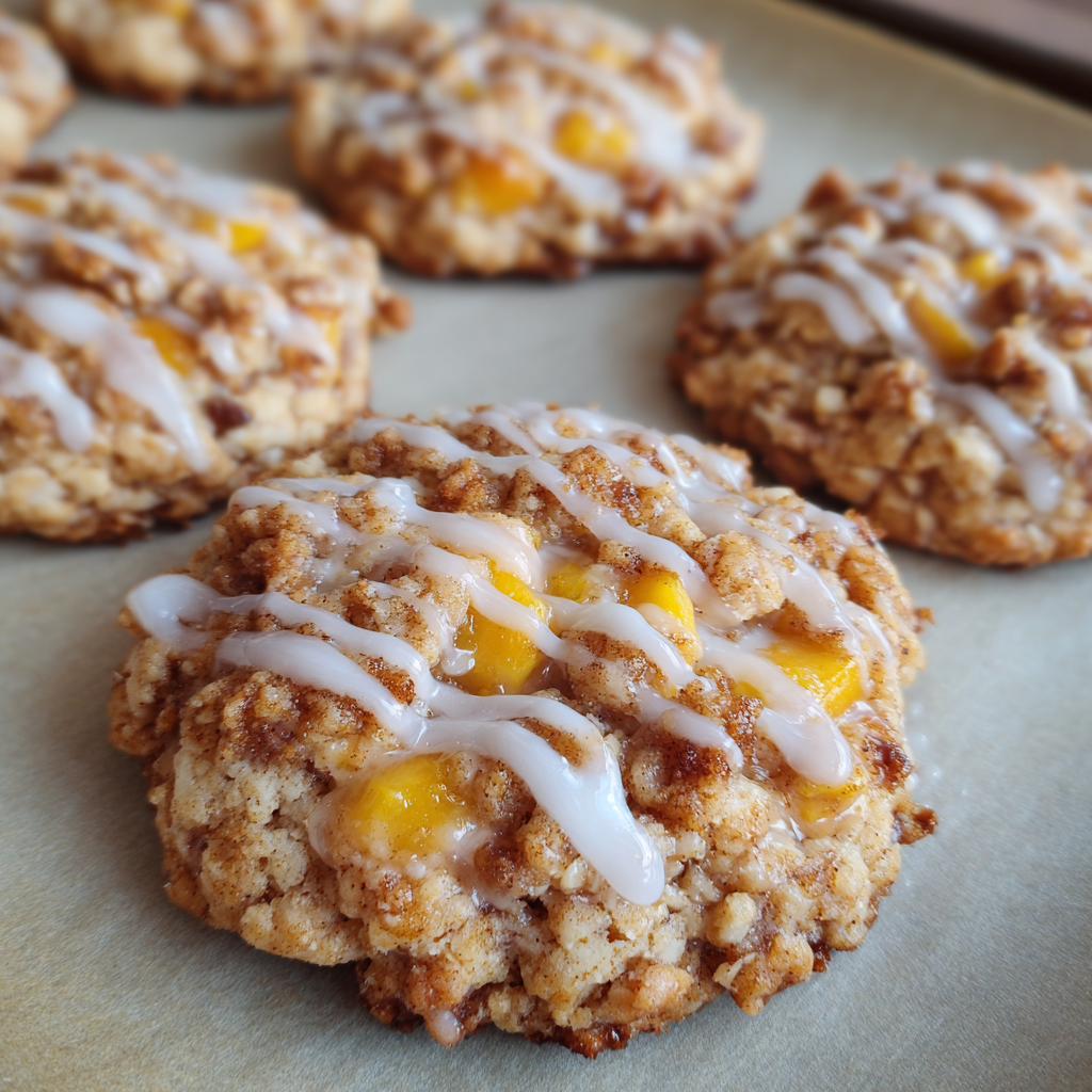 peach cobbler cookies