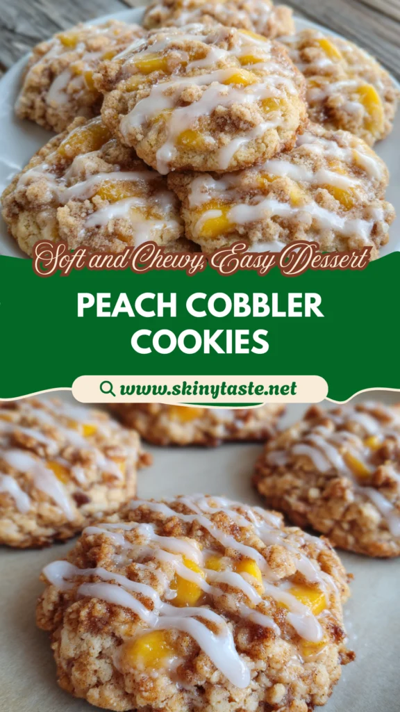 peach cobbler cookies