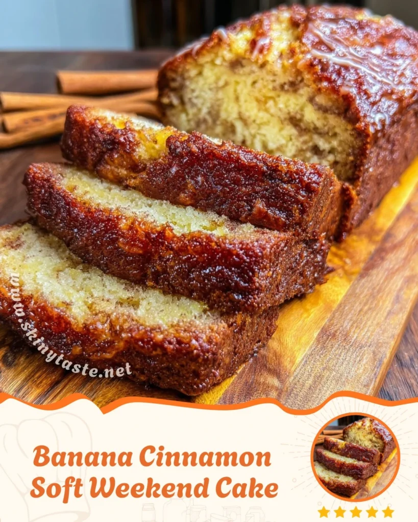 Banana Cinnamon Soft Weekend Cake 6 Banana Cinnamon Soft Weekend Cake