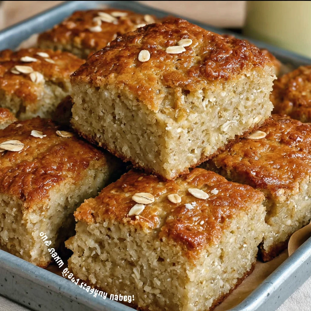 Banana Oat Vanilla Morning Muffin Square