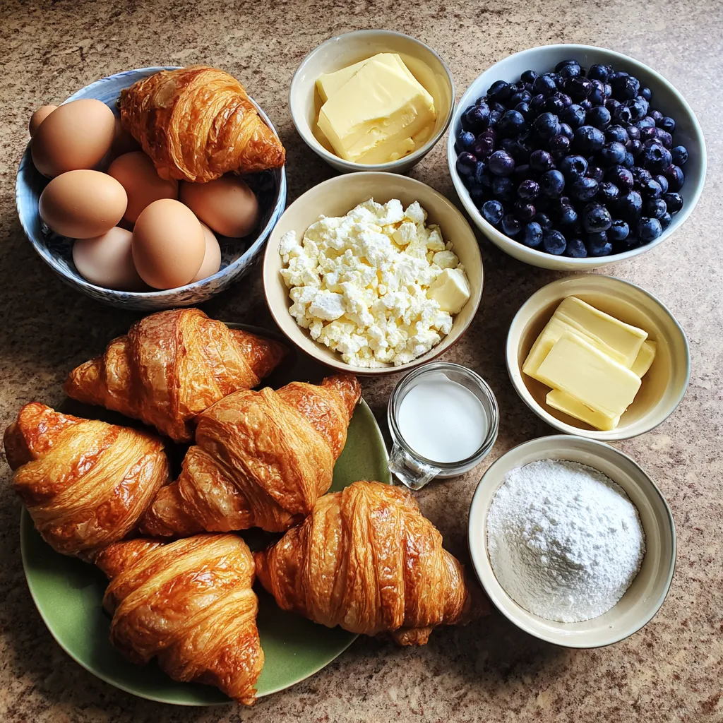 Blueberry Cream Cheese Croissant Casserole – Easy Brunch Delight 7 Blueberry Cream Cheese Croissant Casserole