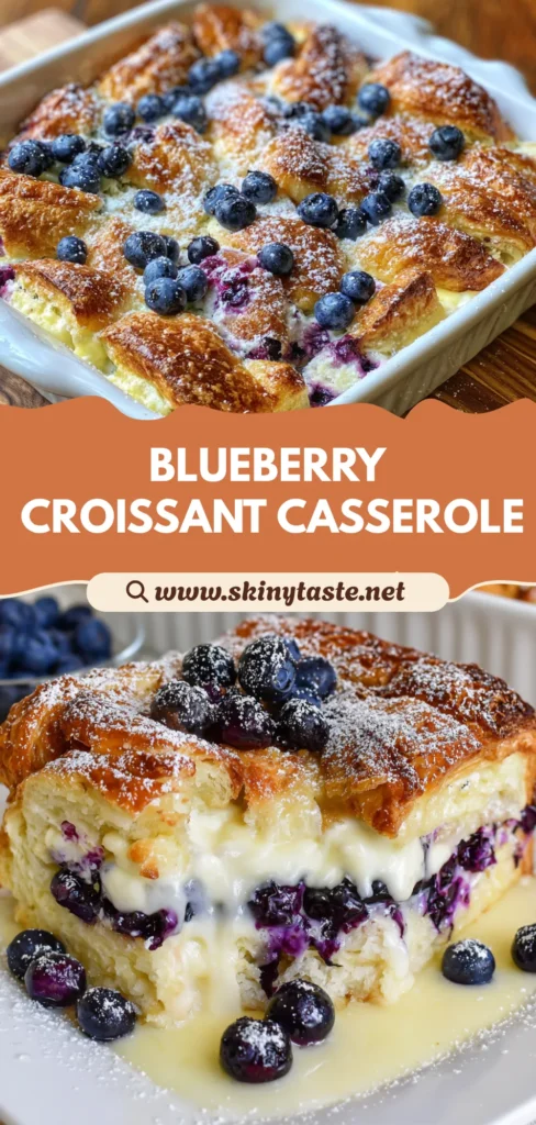Blueberry Cream Cheese Croissant Casserole – Easy Brunch Delight 10 Blueberry Cream Cheese Croissant Casserole