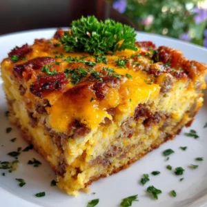 Breakfast Casserole with Smoked Beef