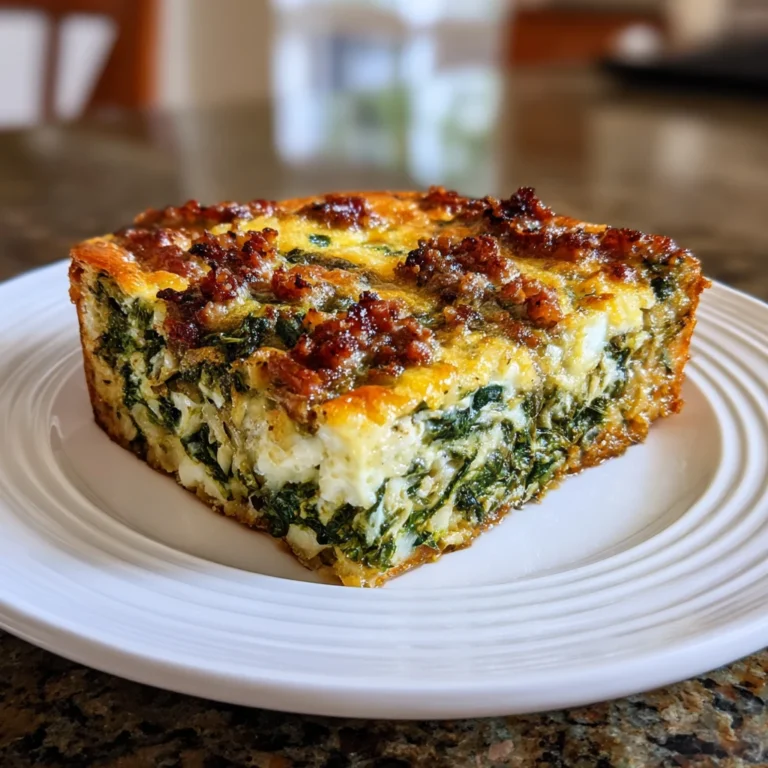 Breakfast ßCasserole with Spinach and Cheese