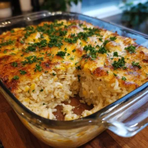 Cheesy Chicken and Rice Casserole