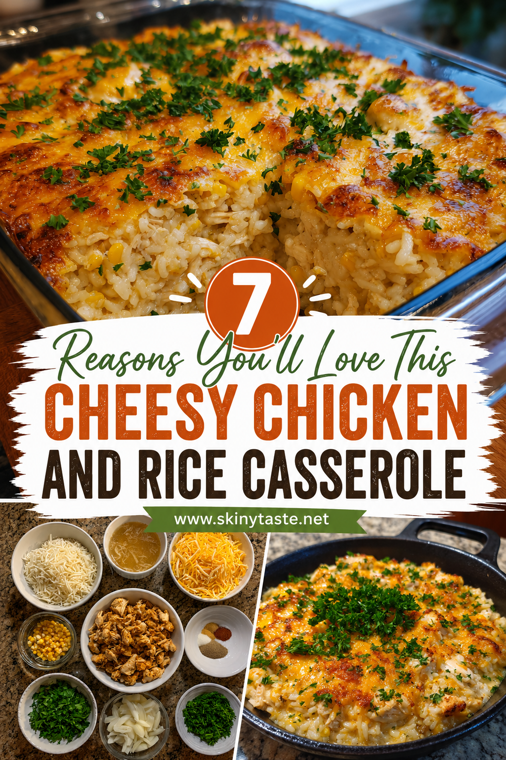 Cheesy Chicken and Rice Casserole