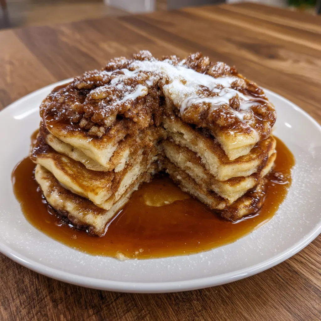 Fluffy Cinnamon Roll Pancakes Recipe – Easy Breakfast Delight 9 Cinnamon Roll Pancakes