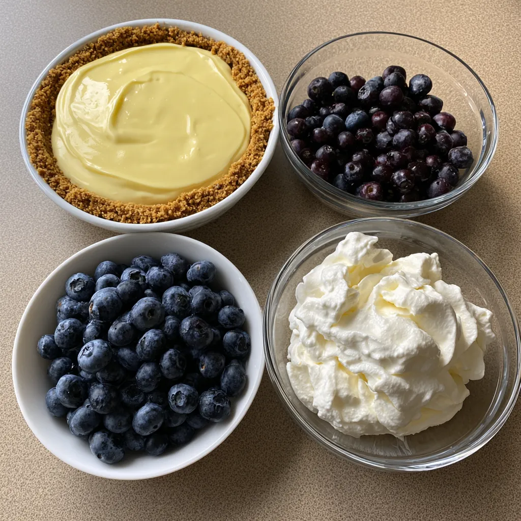 Creamy Lemon Blueberry Pie Recipe: Easy No-Bake Dessert for Summer 7 Creamy Lemon Blueberry Pie