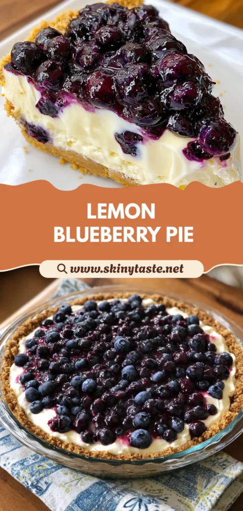 Creamy Lemon Blueberry Pie Recipe: Easy No-Bake Dessert for Summer 10 Creamy Lemon Blueberry Pie