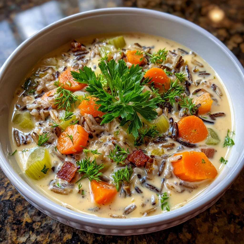 Creamy Wild Rice Soup Comforting Slow Cooker Recipe for Busy Weeknights 9 Creamy Wild Rice Soup