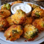 Crispy Air Fryer Broccoli Cheddar Poppers