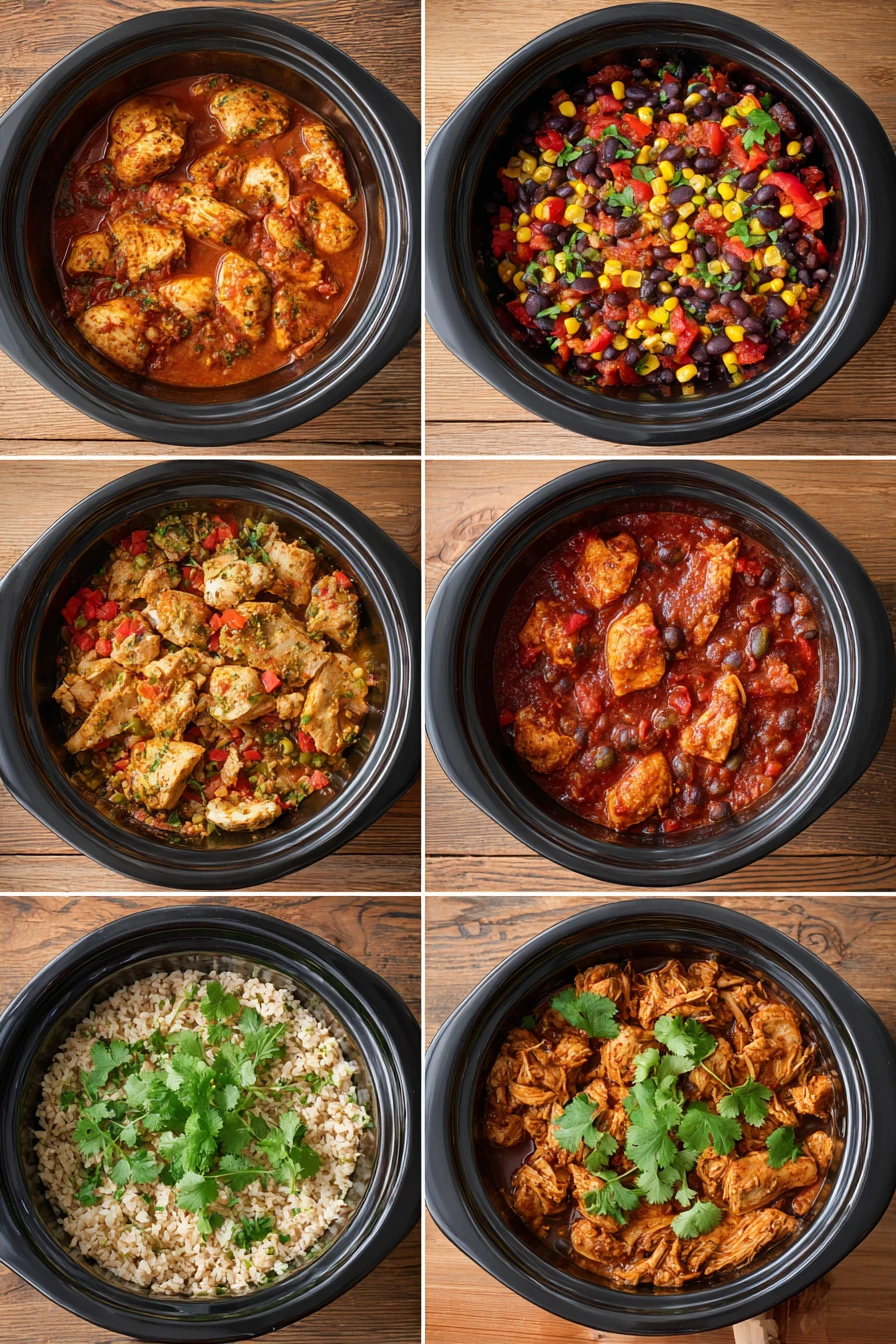 Crock Pot Fiesta Chicken