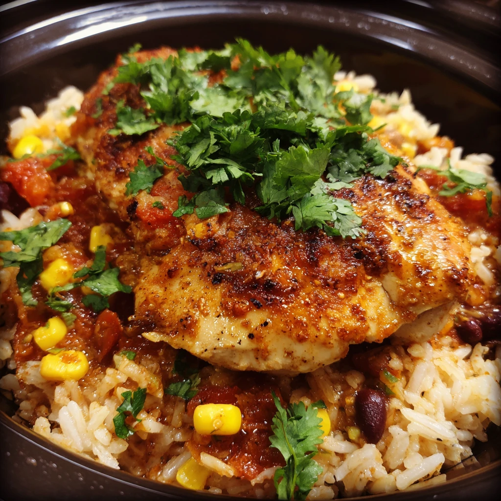 Crock Pot Fiesta Chicken