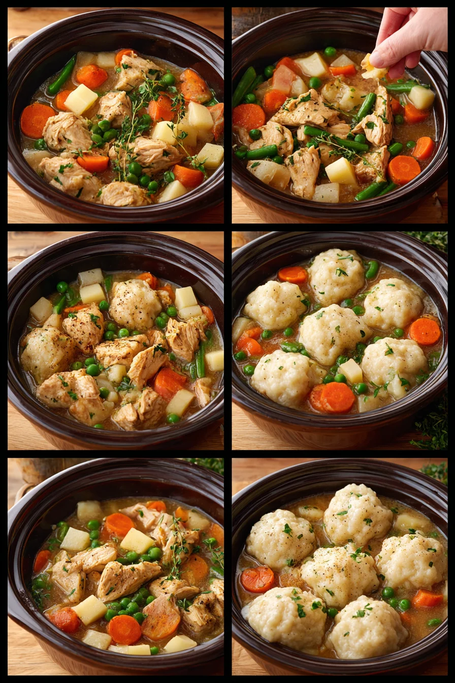 Crockpot Chicken And Dumplings Offer Cozy Comfort For Weeknight Dinners 8 Crockpot Chicken And Dumplings