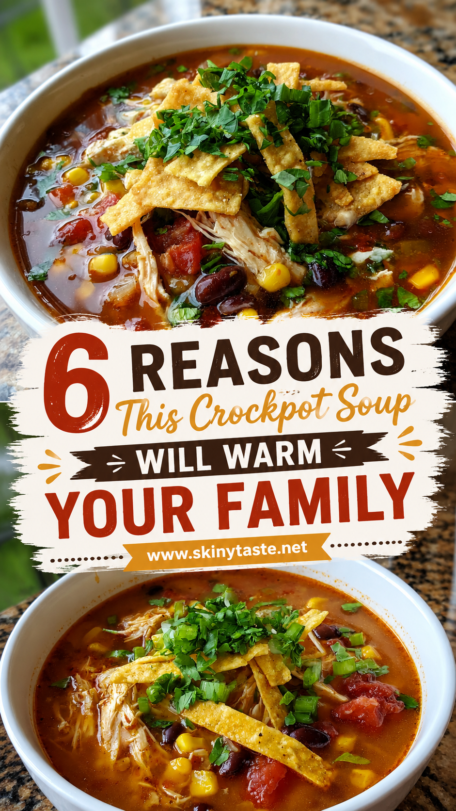 Crockpot Spicy Chicken Tortilla Soup