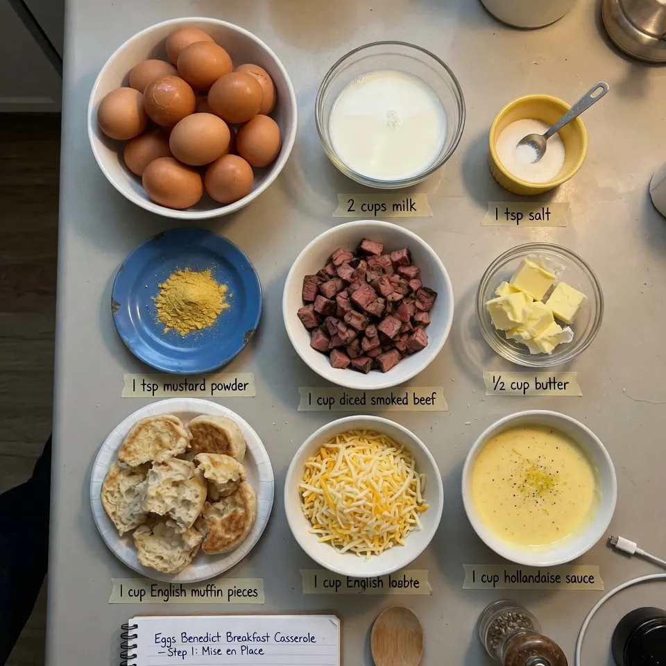 Easy Eggs Benedict Casserole Recipe for Brunch – 8 Servings 7 Eggs Benedict Casserole