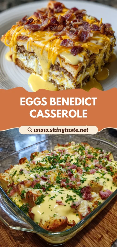 Easy Eggs Benedict Casserole Recipe for Brunch – 8 Servings 10 Eggs Benedict Casserole