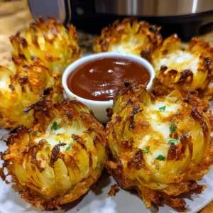 Healthy Mini Air Fryer Blooming Onions
