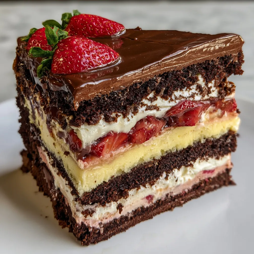 Neapolitan Cake Recipe: Easy 3‑Layer Chocolate, Strawberry & Vanil 9 Neapolitan Cake