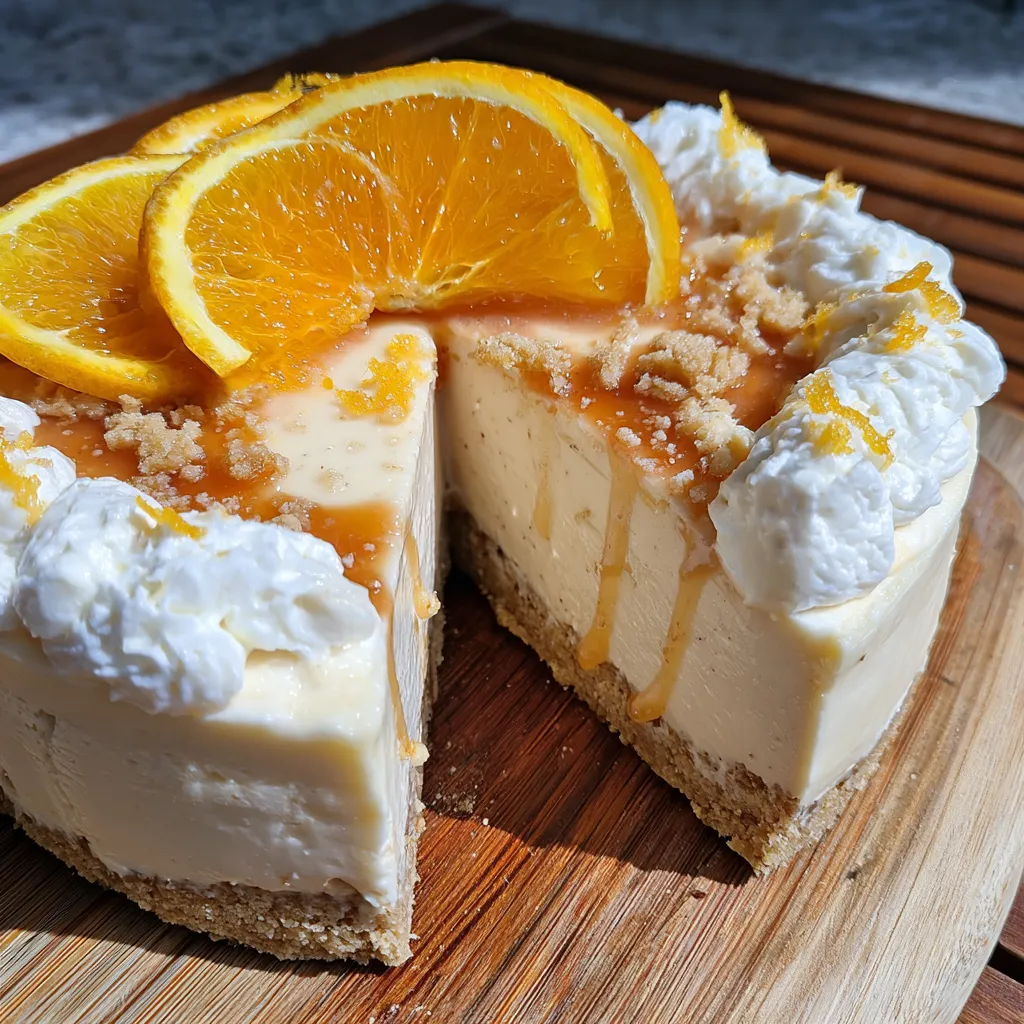No-Bake Orange Creamsicle Cheesecake Recipe – Easy Summer Dessert Deli 9 No-Bake Orange Creamsicle Cheesecake