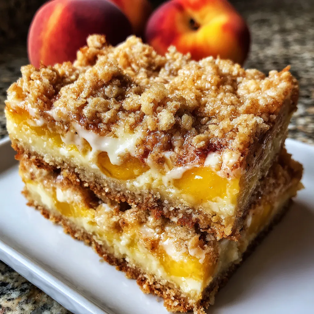 Peaches and Cream Crumble Bars: Easy Summer Dessert Recipe for All 9 Peaches and Cream Crumble Bars