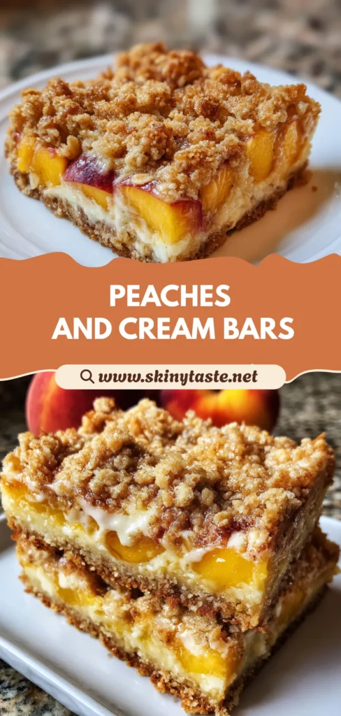Peaches and Cream Crumble Bars: Easy Summer Dessert Recipe for All 10 Peaches and Cream Crumble Bars