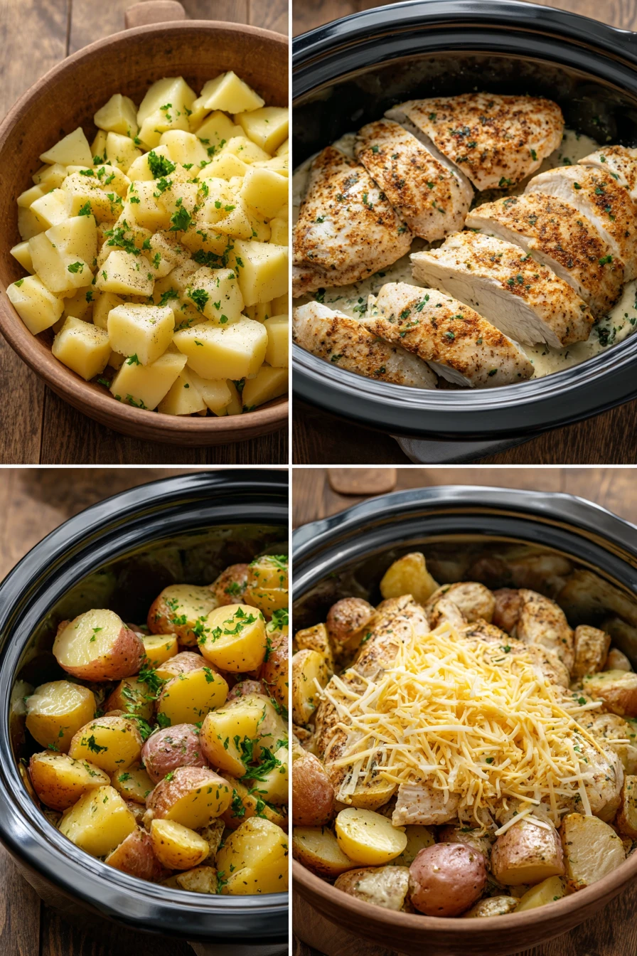 Slow Cooker Cheesy Ranch Chicken & Potatoes Delivers Easy, Tasty Dinner 8 Slow Cooker Cheesy Ranch Chicken