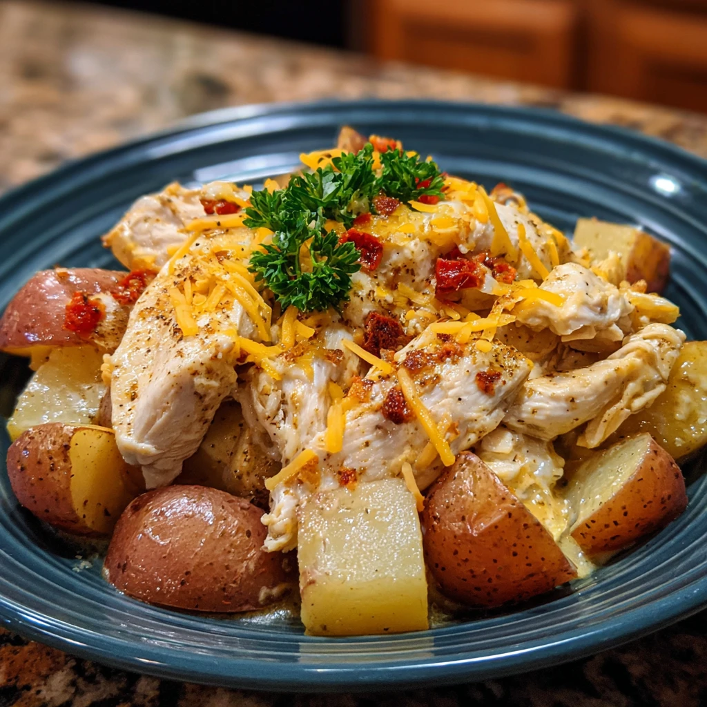 Slow Cooker Cheesy Ranch Chicken & Potatoes Delivers Easy, Tasty Dinner 9 Slow Cooker Cheesy Ranch Chicken