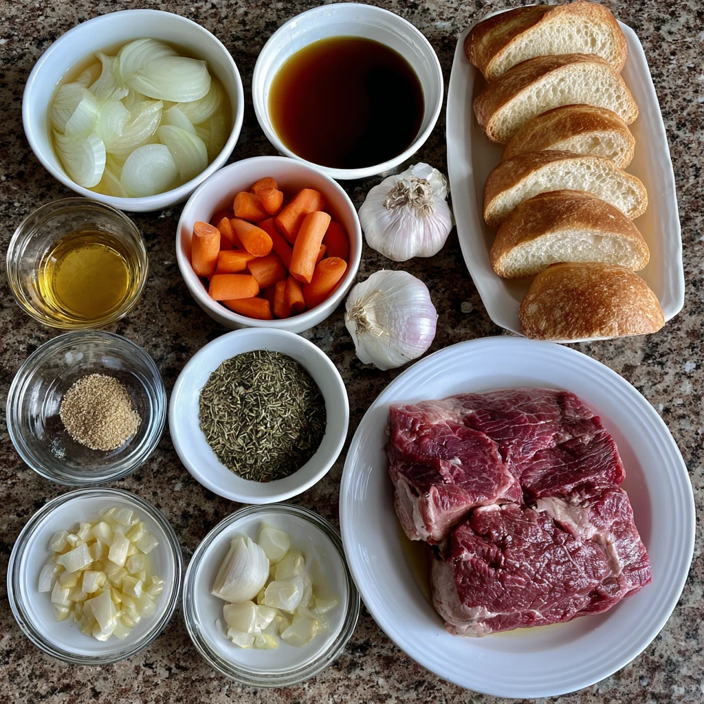 Slow Cooker French Dip Beef Sandwiches