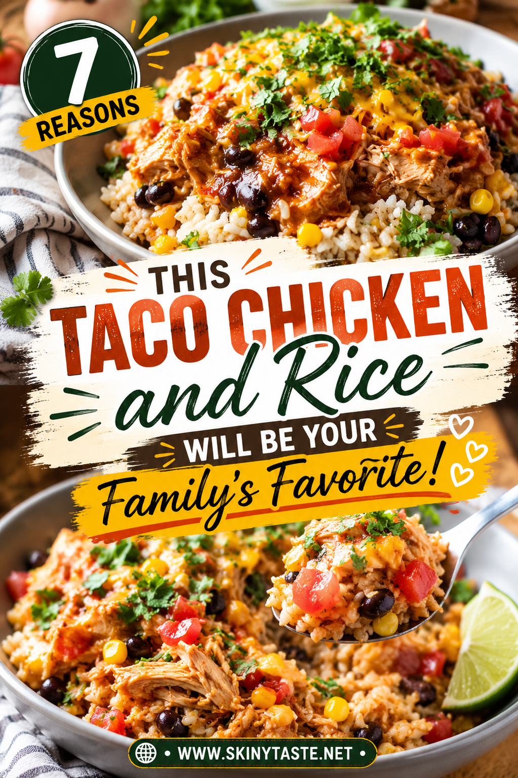 Slow Cooker Taco Chicken and Rice Delivers Easy Weeknight Flavor in One Pot 10 Slow Cooker Taco Chicken and Rice Delivers Easy Weeknight Flavor in One Pot