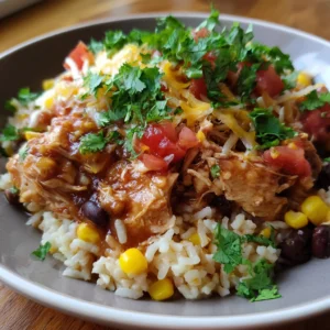 Slow Cooker Taco Chicken and Rice