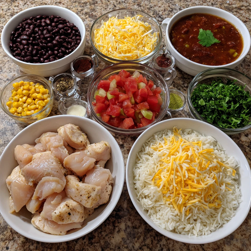 Slow Cooker Taco Chicken and Rice Delivers Easy Weeknight Flavor in One Pot 7 Slow Cooker Taco Chicken and Rice