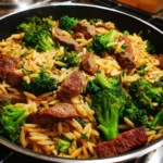 Smoked Beef and Broccoli Orzo