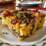 Smoked Beef and Cornbread Casserole