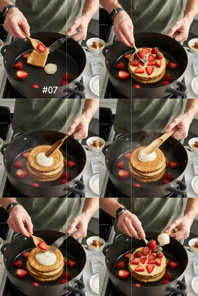 Strawberry Cheesecake Pancakes