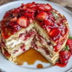Strawberry Cheesecake Pancakes