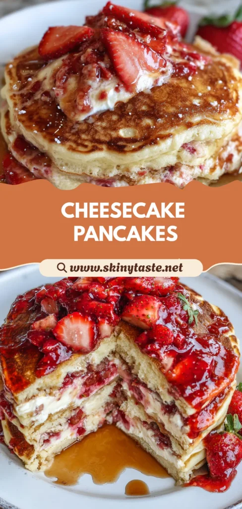 Strawberry Cheesecake Pancakes