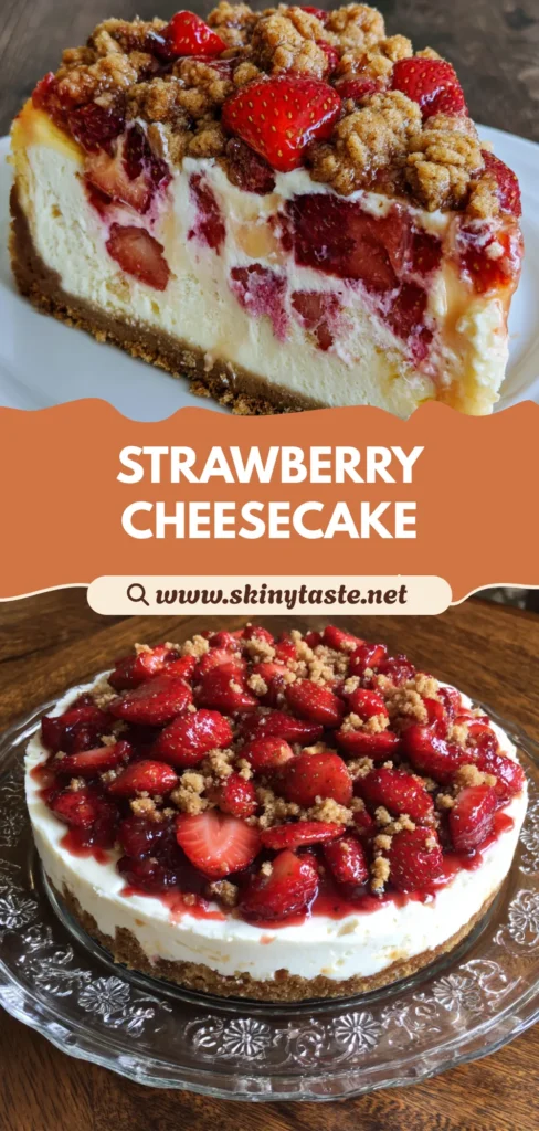 Strawberry Crunch Cheesecake: Easy Summer Dessert with Graham Crust 10 Strawberry Crunch Cheesecake