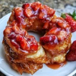 Strawberry Glazed French Crullers