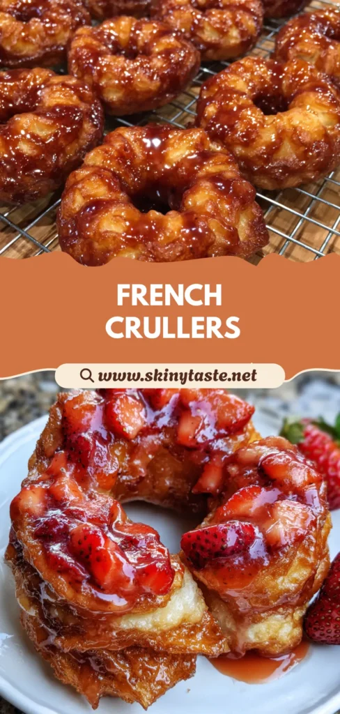 Easy Strawberry Glazed French Crullers Recipe for 12 Servings 10 Strawberry Glazed French Crullers