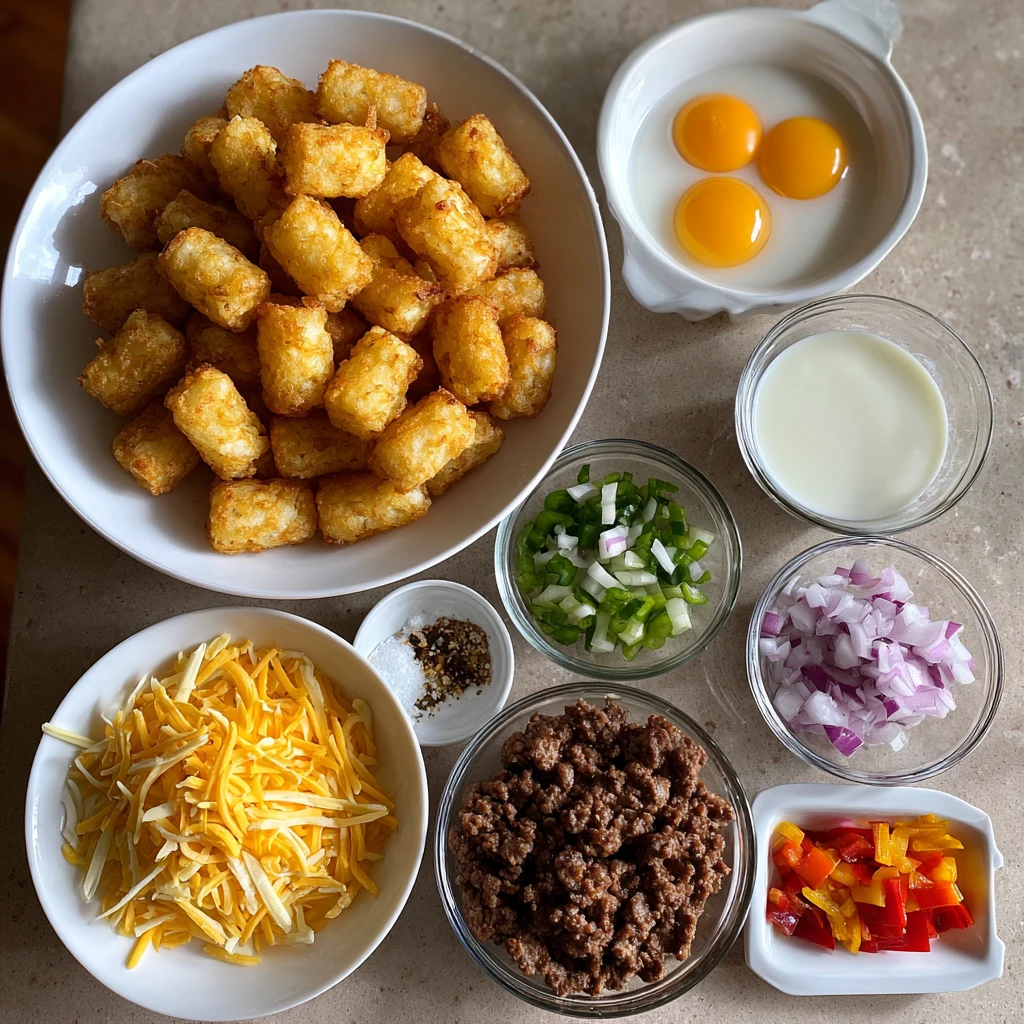 Tater Tot Breakfast Casserole