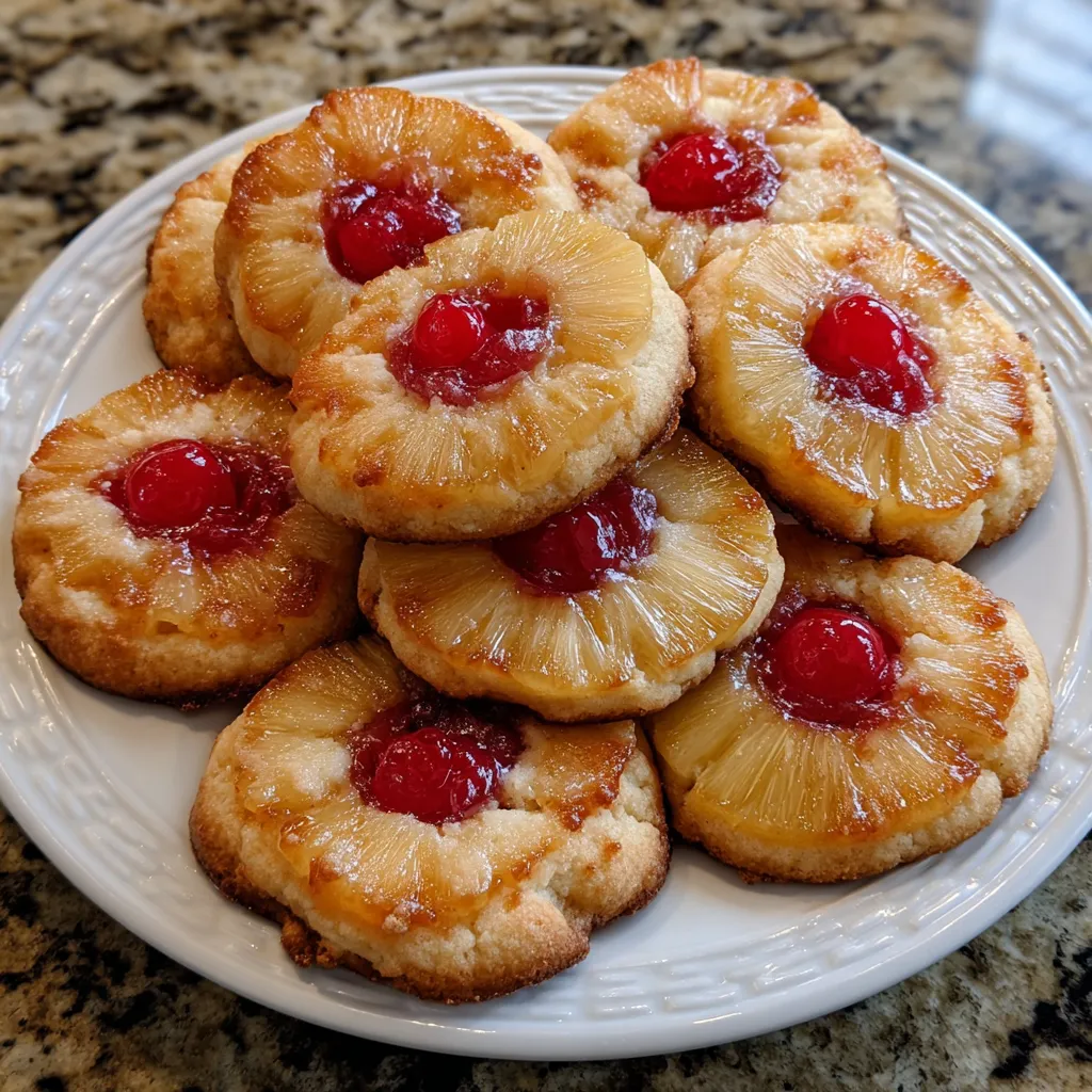 Upside Down Cake Pineapple Sugar Cookies – Easy Sweet Treat for Brunch 9 Upside Down Cake Pineapple Sugar Cookies