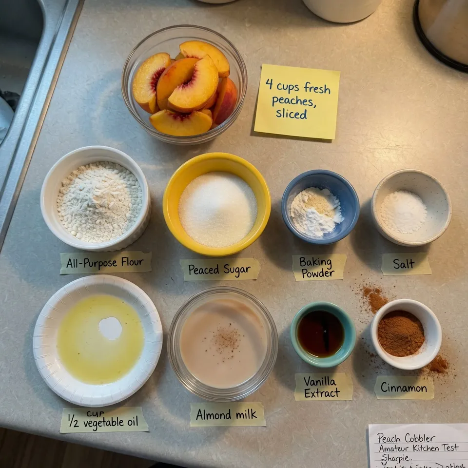 Vegan Peach Cobbler Recipe: Easy Summer Dessert with Fresh Peaches 7 Vegan Peach Cobbler
