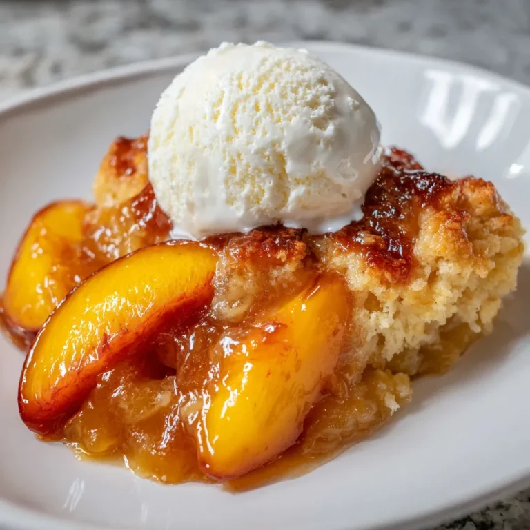 Vegan Peach Cobbler