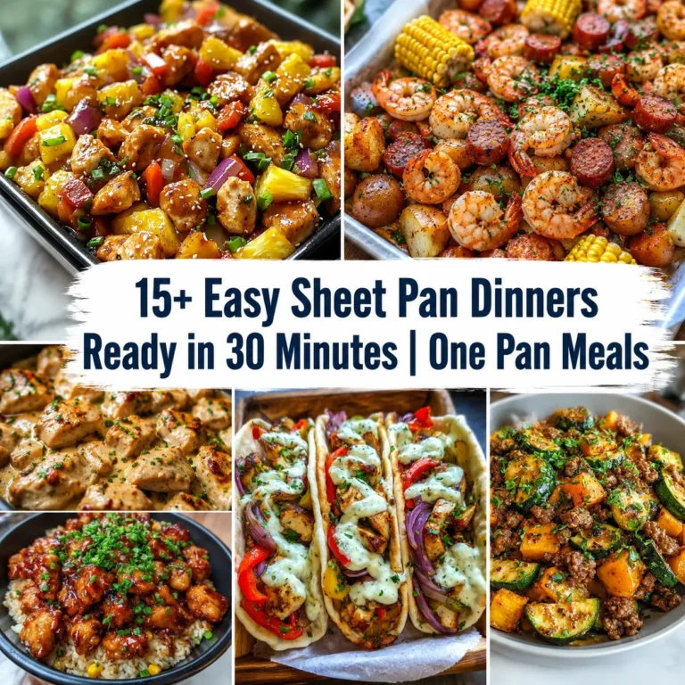 15+ Easy Sheet Pan Dinners Ready in 30 Minutes
