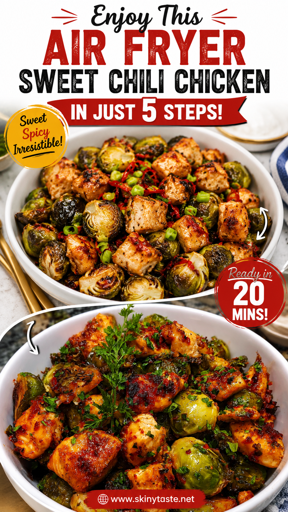Air Fryer Sweet Chili Chicken delivers a fast, flavorful dinner that fits 11 Air Fryer Sweet Chili Chicken delivers a fast, flavorful dinner that fits