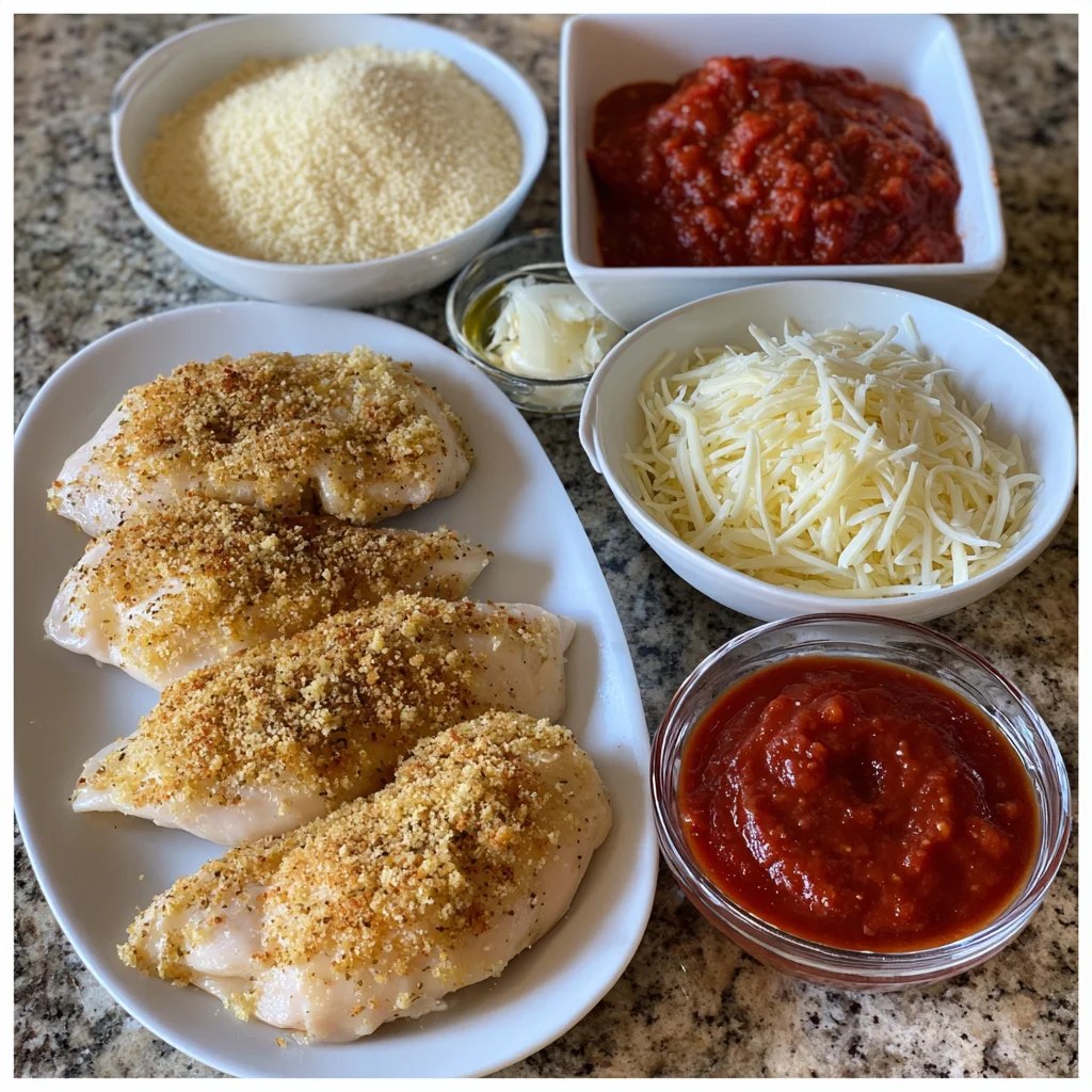 Baked Chicken Parmesan Recipe delivers a crispy, cheesy dinner for families 7 Baked Chicken Parmesan Recipe