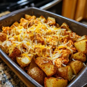 Buffalo Chicken Roasted Potato