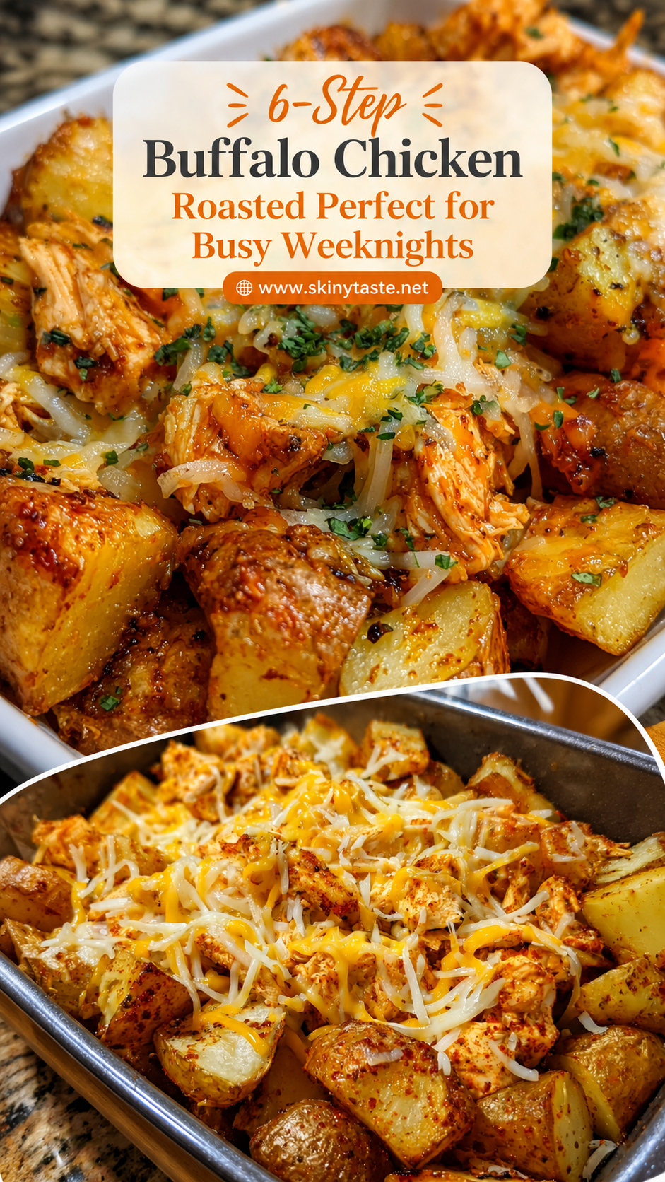 Buffalo Chicken Roasted Potato Bake Offers Crispy Cheesy Comfort for Meals 11 Buffalo Chicken Roasted Potato